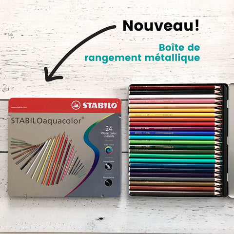 Ensemble de 24 crayons aquarelles Stabilo