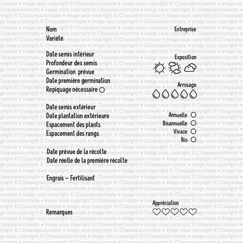 Étampe - Fiche de jardinage